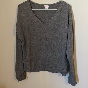 Auden Gray Off-the-Shoulder Sweater